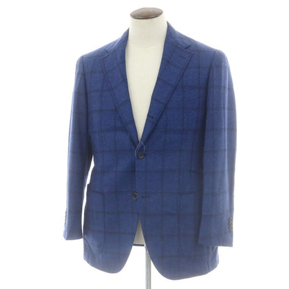 【中古】ブリッラ ペル イル グスト Brilla per il gusto ウール テーラードジャケット ダークブルー【 52 】【 状態ランクB 】【 メンズ 】