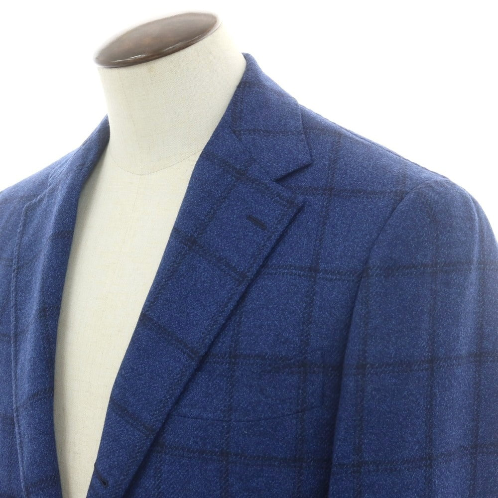【中古】ブリッラ ペル イル グスト Brilla per il gusto ウール テーラードジャケット ダークブルー【 52 】【 状態ランクB 】【 メンズ 】