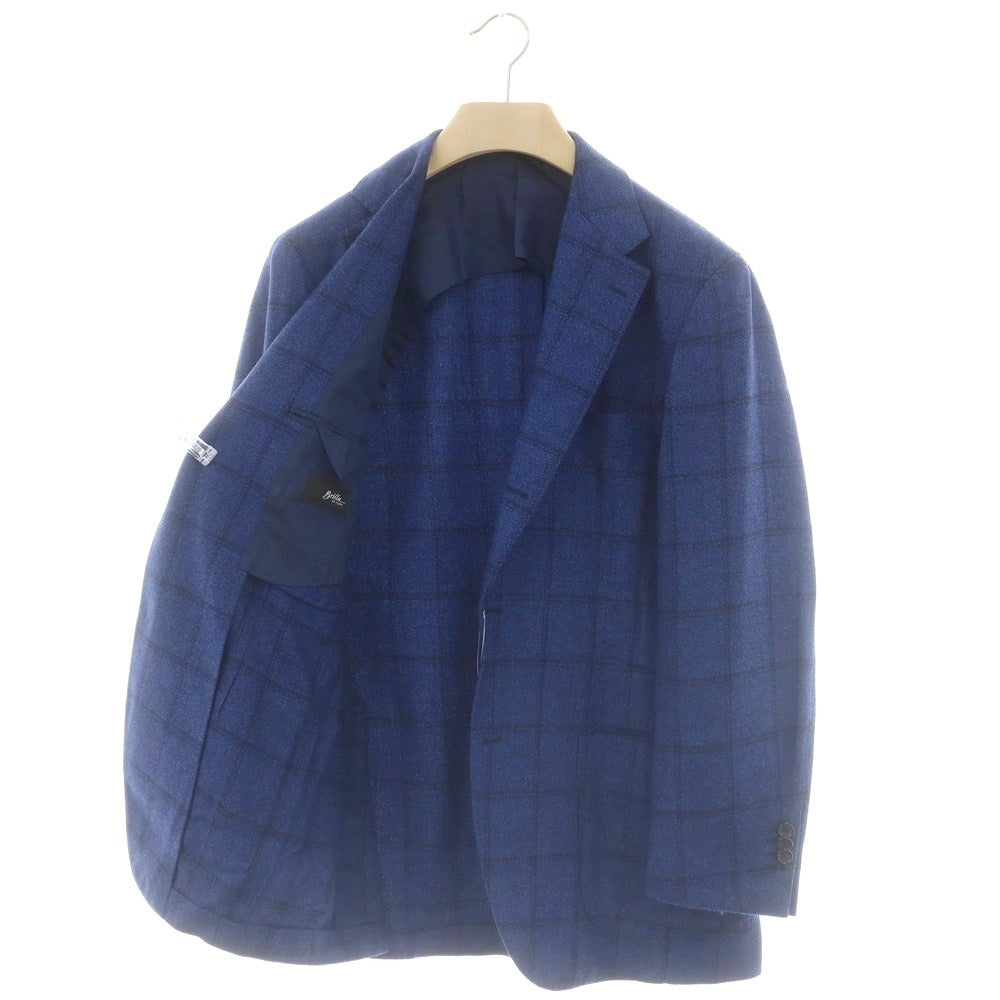 【中古】ブリッラ ペル イル グスト Brilla per il gusto ウール テーラードジャケット ダークブルー【 52 】【 状態ランクB 】【 メンズ 】