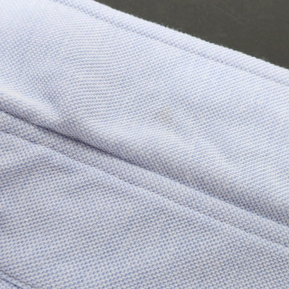 【中古】メイカーズシャツ カマクラ Makers Shirt 鎌倉 コットンポリエステルリネン 鹿の子 ボタンダウン 半袖シャツ ライトブルー【 XL 】【 状態ランクC 】【 メンズ 】