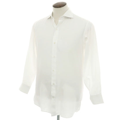 【中古】イタルスタイル ITAL STYLE コットン系 ワイドカラー ドレスシャツ ホワイト【 43 】【 状態ランクC 】【 メンズ 】