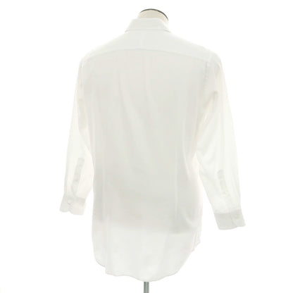 【中古】イタルスタイル ITAL STYLE コットン系 ワイドカラー ドレスシャツ ホワイト【 43 】【 状態ランクC 】【 メンズ 】