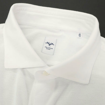 【中古】イタルスタイル ITAL STYLE コットン セミワイドカラー カジュアルシャツ ホワイト【 43 】【 状態ランクB 】【 メンズ 】