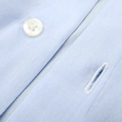 【中古】アザブテーラー azabu tailor コットン ボタンダウン ドレスシャツ ライトブルー【 サイズ表記なし（XXXL） 】【 状態ランクB 】【 メンズ 】
