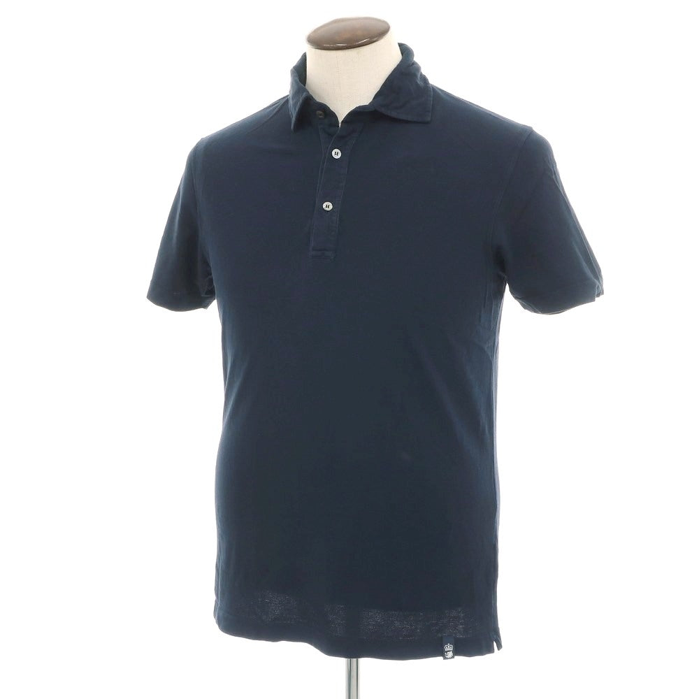 【中古】ドルモア DRUMOHR コットン 半袖ポロシャツ ダークネイビー【 XL 】【 状態ランクC 】【 メンズ 】
