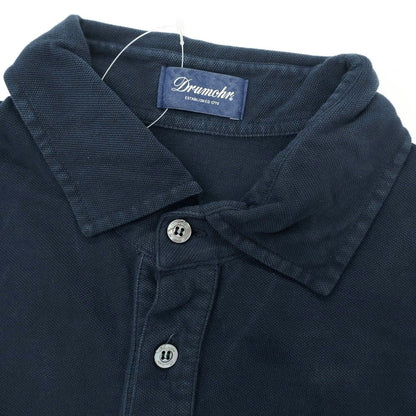 【中古】ドルモア DRUMOHR コットン 半袖ポロシャツ ダークネイビー【 XL 】【 状態ランクC 】【 メンズ 】