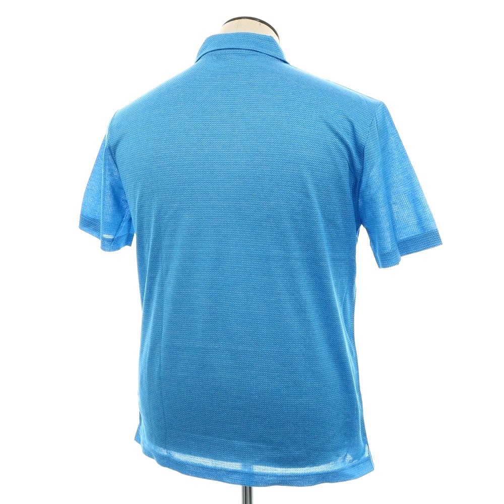 【中古】バーニーズニューヨーク BARNEYS NEWYORK コットン 半袖ポロシャツ ライトブルー【 L 】【 状態ランクB 】【 メンズ 】