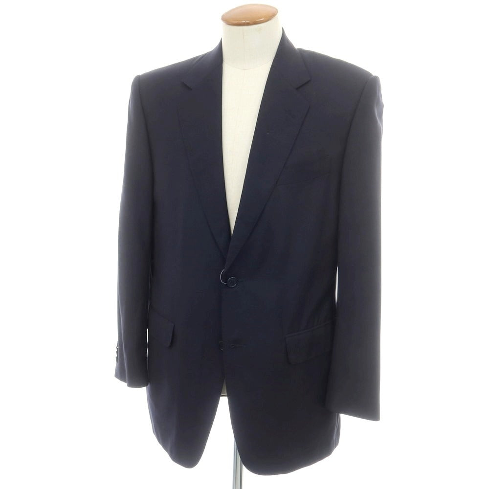 【中古】カナーリ CANALI ウールシルク テーラードジャケット ダークネイビー【 46 】【 状態ランクC 】【 メンズ 】