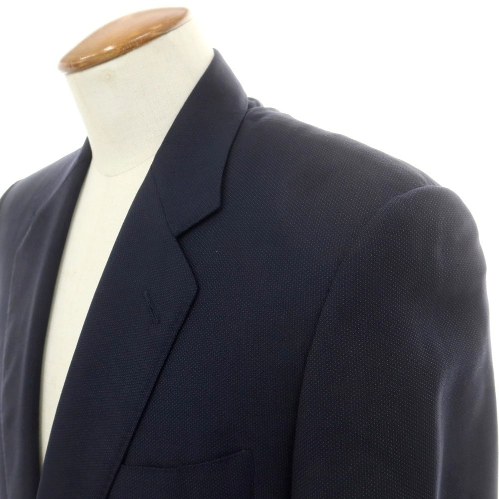 【中古】カナーリ CANALI ウールシルク テーラードジャケット ダークネイビー【サイズ46】【 状態ランクC 】【 メンズ 】[EPD]