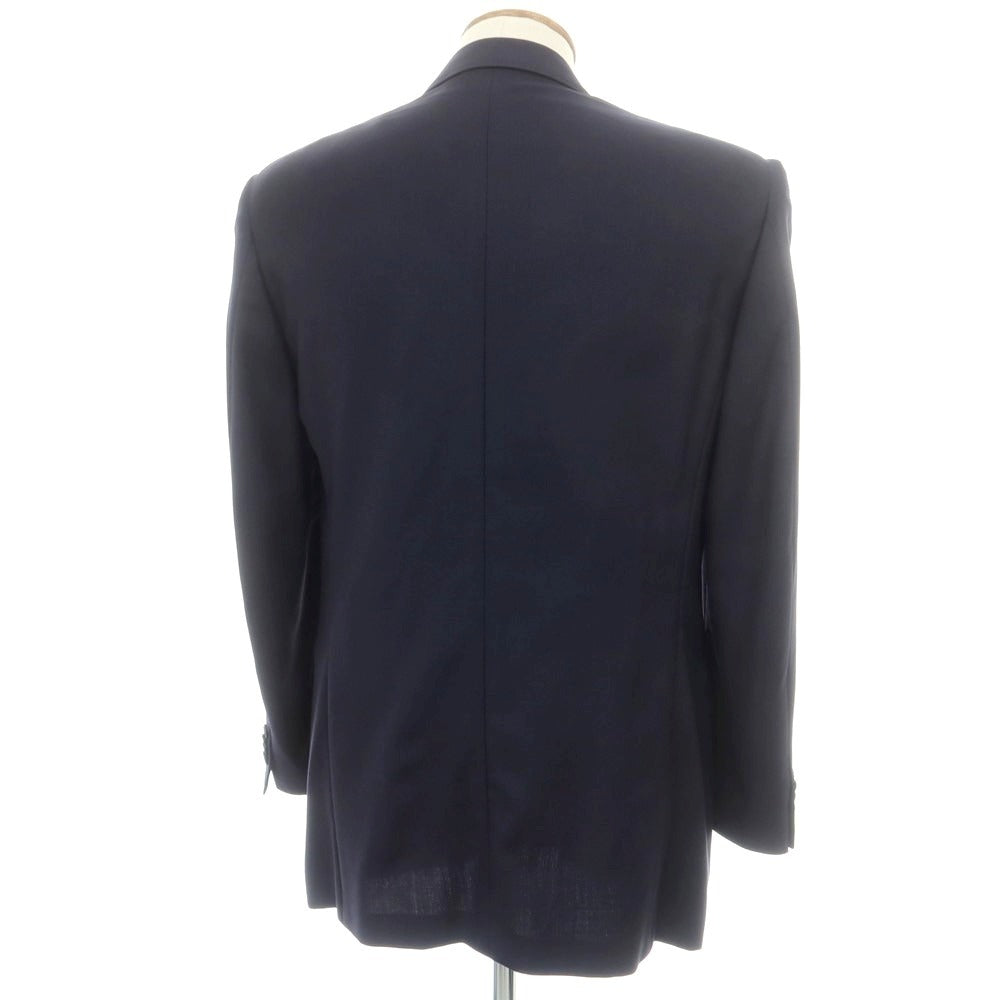 【中古】カナーリ CANALI ウールシルク テーラードジャケット ダークネイビー【サイズ46】【 状態ランクC 】【 メンズ 】[EPD]