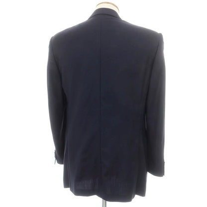 【中古】カナーリ CANALI ウールシルク テーラードジャケット ダークネイビー【 46 】【 状態ランクC 】【 メンズ 】