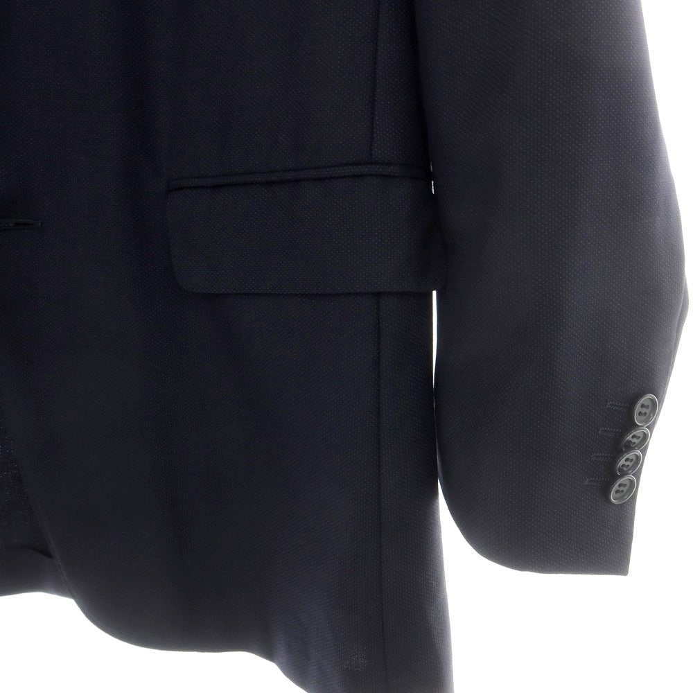 【中古】カナーリ CANALI ウールシルク テーラードジャケット ダークネイビー【サイズ46】【 状態ランクC 】【 メンズ 】[EPD]