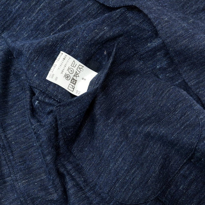 【中古】アクアスキュータム Aquascutum リネンコットンジャージー カジュアルジャケット ネイビー【 L 】【 状態ランクB 】【 メンズ 】