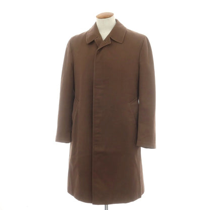 【中古】アクアスキュータム Aquascutum コットンポリエステル ステンカラーコート ブラウン【 M 】【 状態ランクC 】【 メンズ 】