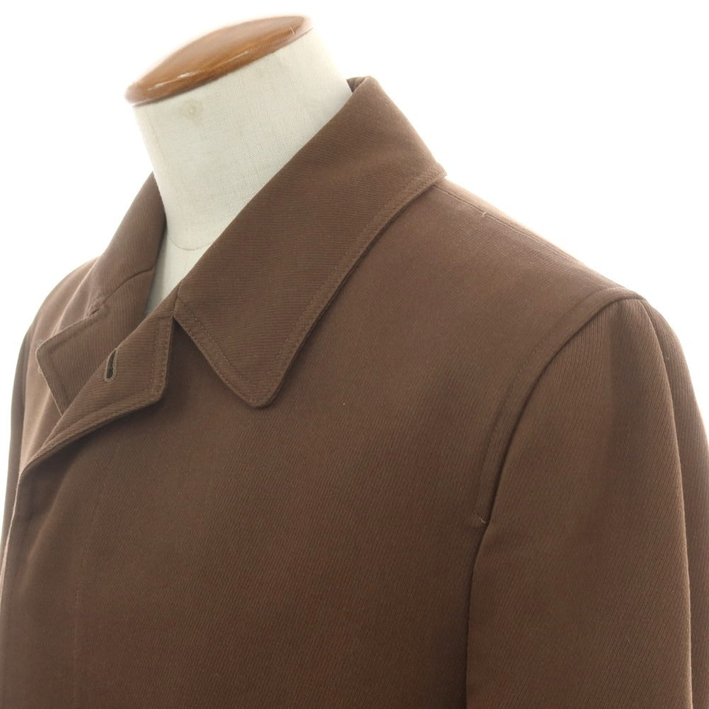 【中古】アクアスキュータム Aquascutum コットンポリエステル ステンカラーコート ブラウン【 M 】【 状態ランクC 】【 メンズ 】