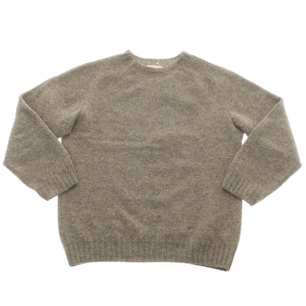 【中古】インバーアラン INVERALLAN ウール クルーネック プルオーバーニット グレー【 40 】【 状態ランクC 】【 メンズ 】