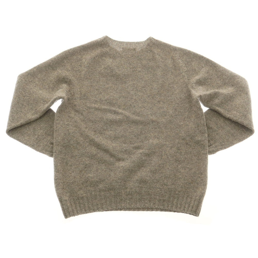 【中古】インバーアラン INVERALLAN ウール クルーネック プルオーバーニット グレー【 40 】【 状態ランクC 】【 メンズ 】