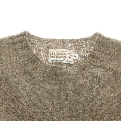 【中古】インバーアラン INVERALLAN ウール クルーネック プルオーバーニット グレー【 40 】【 状態ランクC 】【 メンズ 】