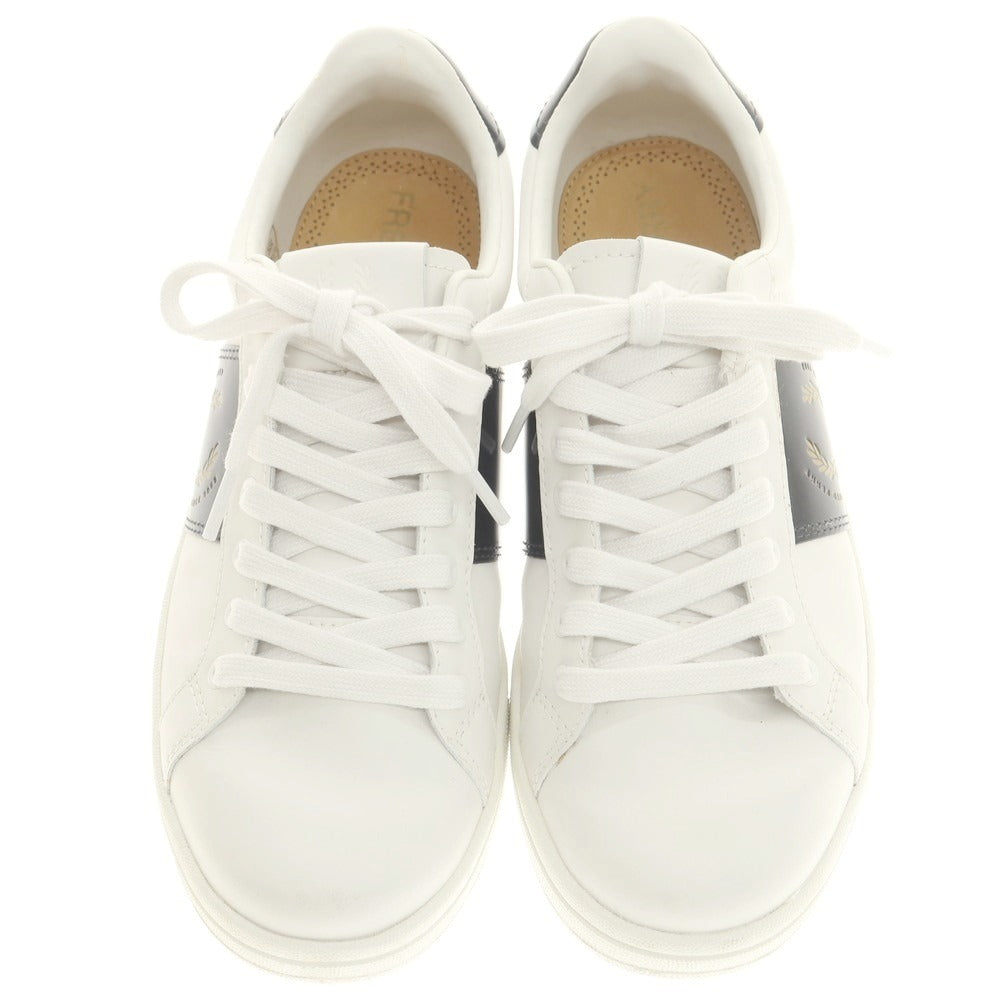 【中古】フレッドペリー FRED PERRY レザー スニーカー ホワイト【 UK8 】【 状態ランクB 】【 メンズ 】