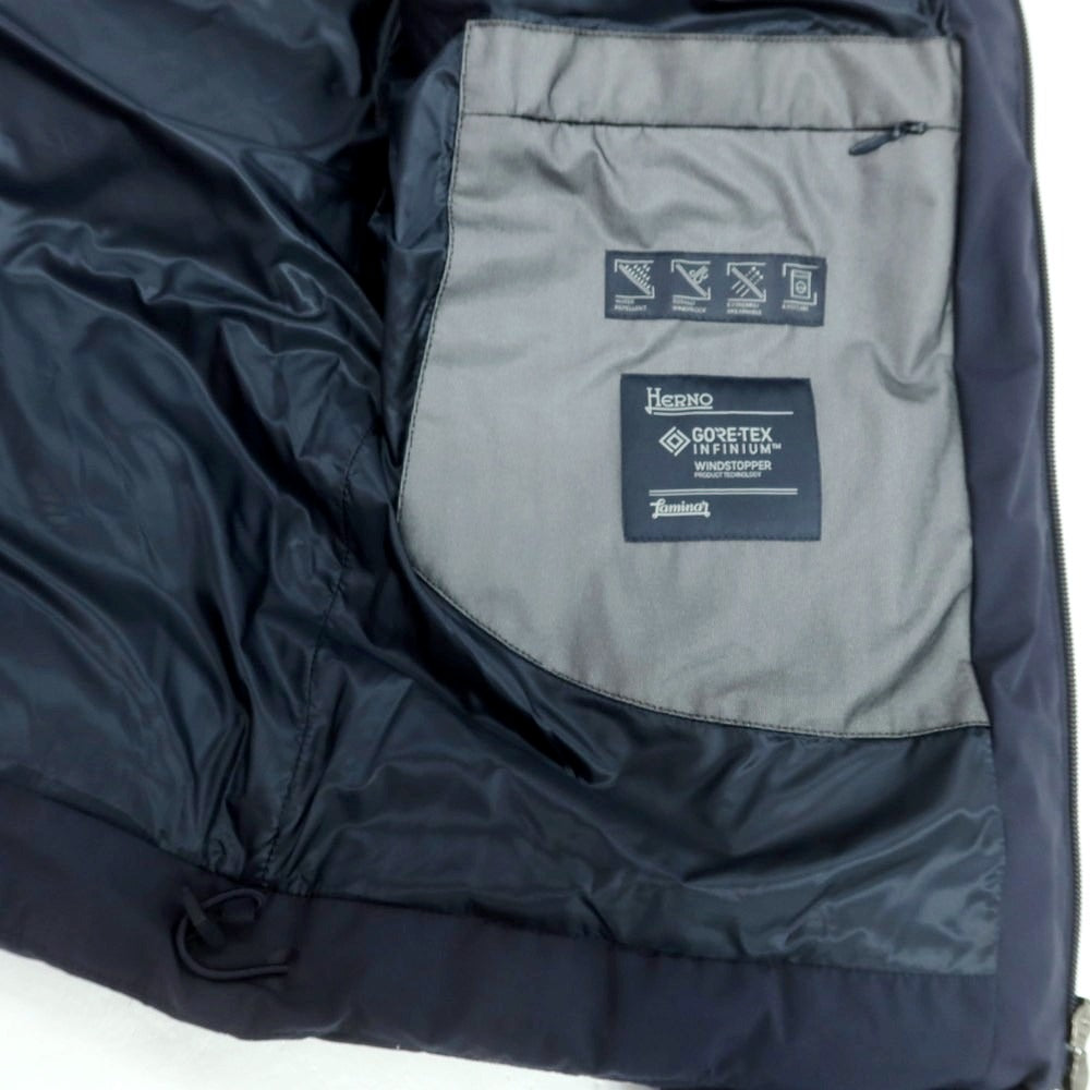 【中古】ヘルノ Herno ポリエステル ゴアテックス ダウンジャケット ネイビー【 48 】【 状態ランクB 】【 メンズ 】