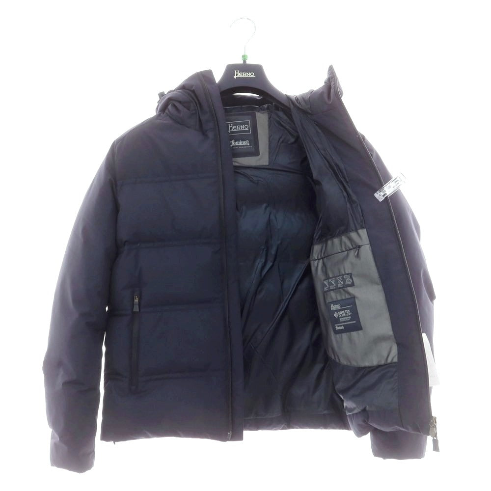 【中古】ヘルノ Herno ポリエステル ゴアテックス ダウンジャケット ネイビー【 48 】【 状態ランクB 】【 メンズ 】