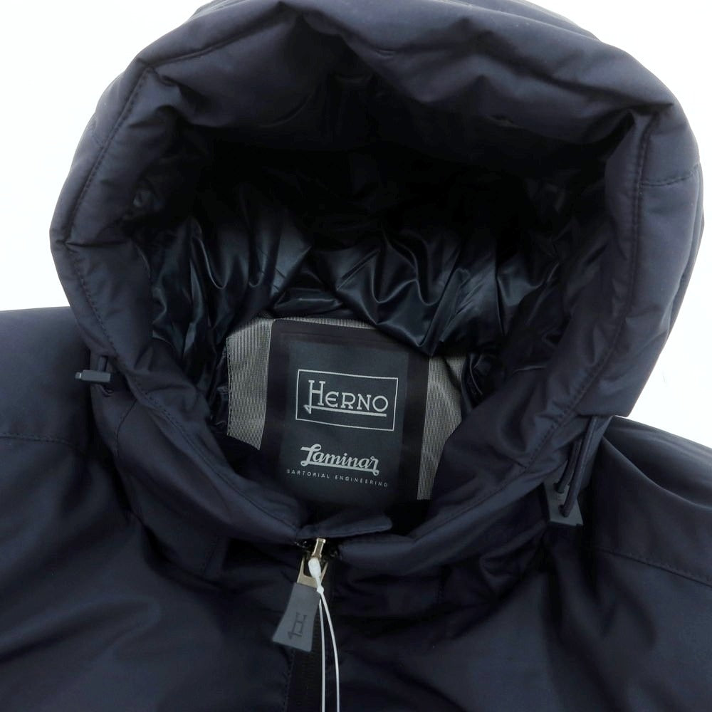 【中古】ヘルノ Herno ポリエステル ゴアテックス ダウンジャケット ネイビー【 48 】【 状態ランクB 】【 メンズ 】