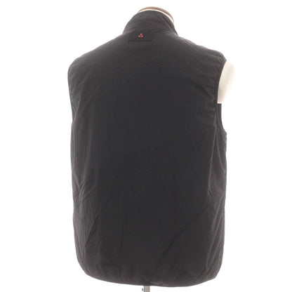 【中古】ピューテリー PEUTEREY ナイロン スタンドカラー ダブルジップ 中綿ベスト ブルゾン ブラック【 M 】【 状態ランクA 】【 メンズ 】