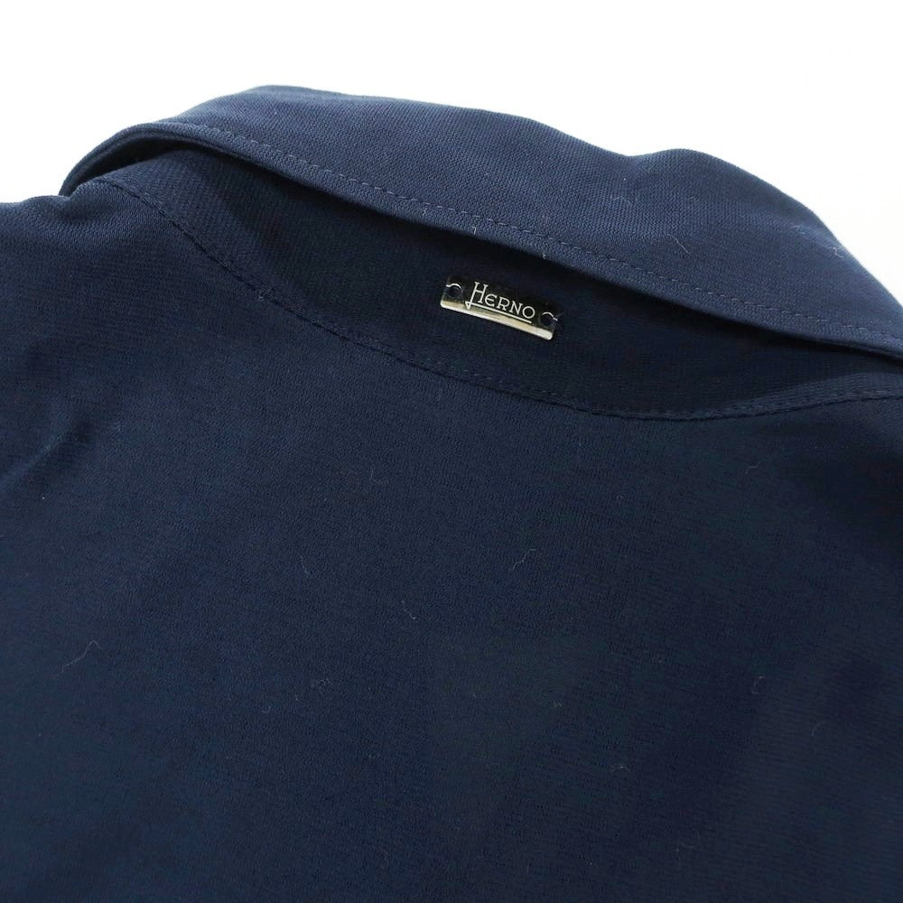 【中古】ヘルノ Herno コットン 半袖ポロシャツ ネイビー【 48 】【 状態ランクB 】【 メンズ 】