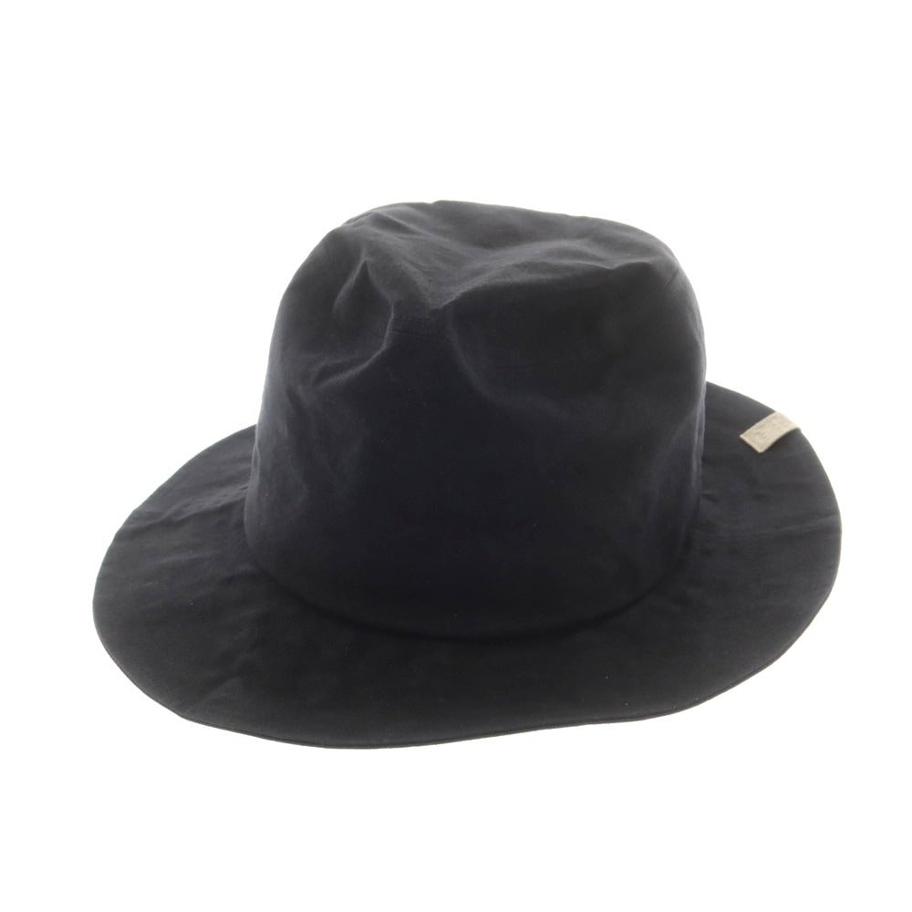 【中古】【未使用】カシラ CA4LA コットン 中折れハット ブラック【 L 】【 状態ランクS 】【 メンズ 】
