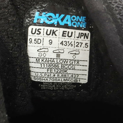 【中古】ホカ オネ オネ HOKA ONE ONE KAHA 2 GTX スニーカー ブラック【 27.5 】【 状態ランクB 】【 メンズ 】