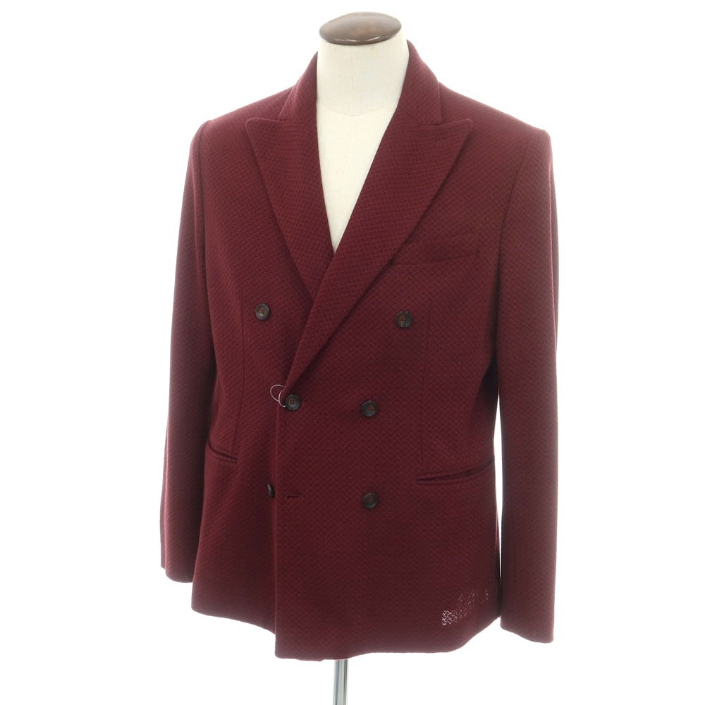 【中古】チルコロ1901 CIRCOLO 1901 コットンウールジャージー ダブルジャケット ワイン【 52 】【 状態ランクB 】【 メンズ 】