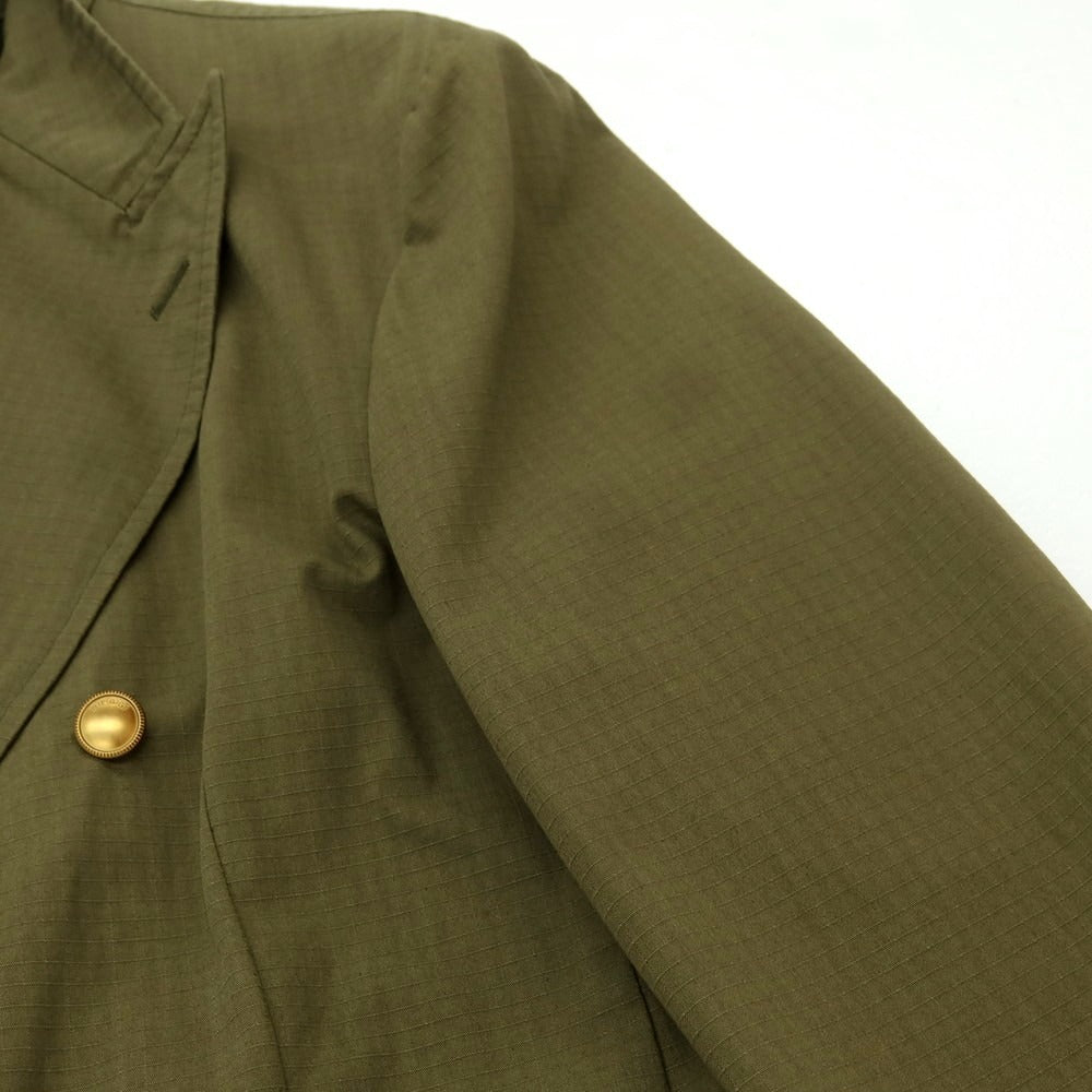 【中古】ザ ジジ THE GIGI コットンポリエステル ペイント ダブルジャケット オリーブ【 52 】【 状態ランクC 】【 メンズ 】