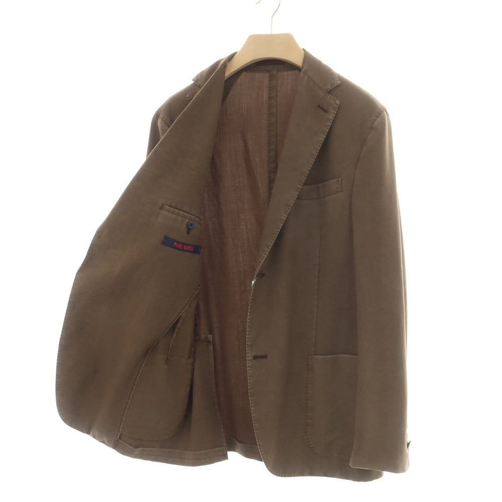 【中古】ザ ジジ THE GIGI ガーメントダイ ウール カジュアルジャケット ブラウン系【サイズ52】【 状態ランクB 】【 メンズ 】[EPD]