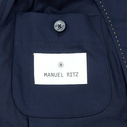 【中古】マニュエル リッツ MANUEL RITZ ストレッチコットンナイロン 2つボタンスーツ ネイビー系【 52 】【 状態ランクB 】【 メンズ 】
