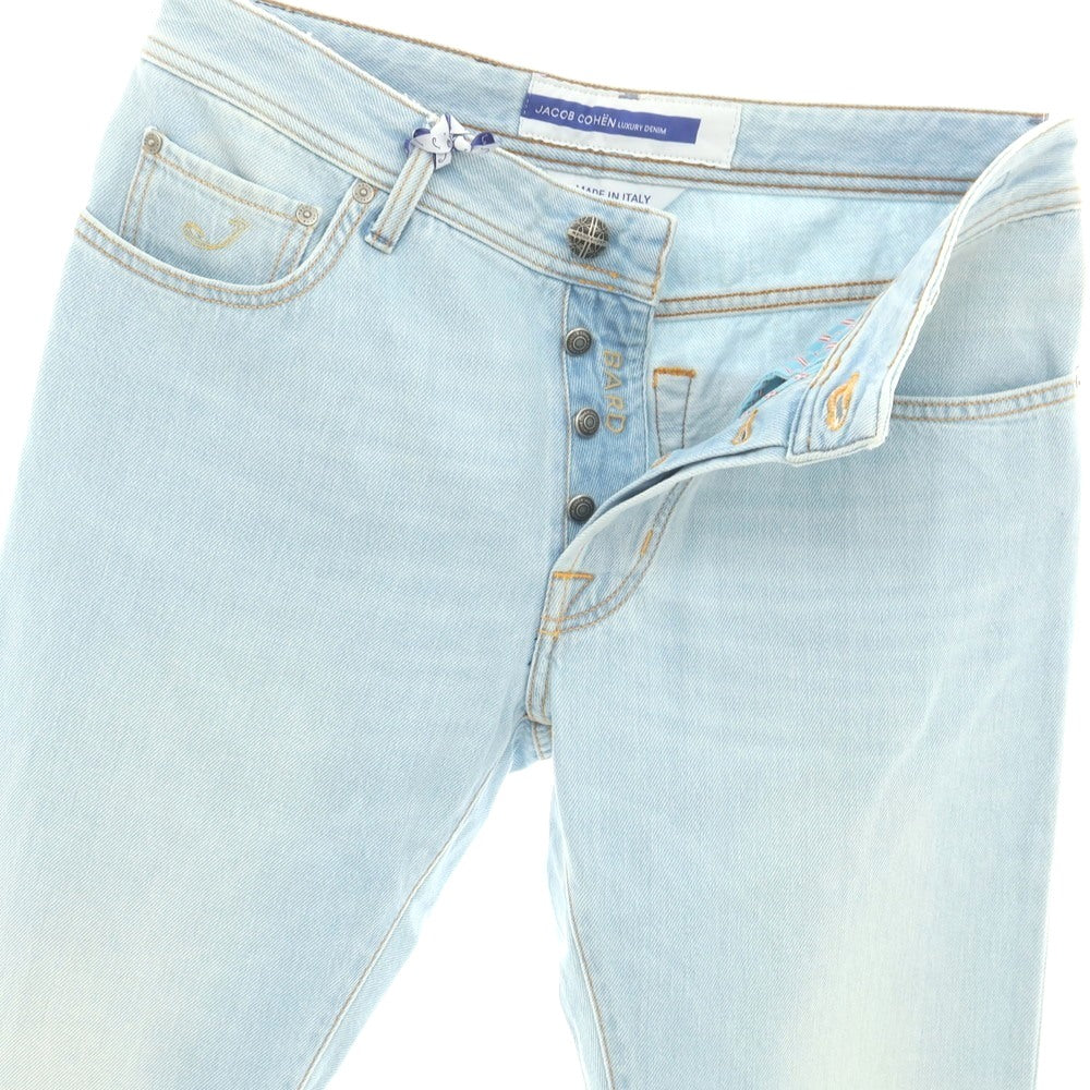 【新品アウトレット】ヤコブコーエン JACOB COHEN BARD コットン ジーンズ デニムパンツ アイスブルー【 34 】【 状態ランクN- 】【 メンズ 】