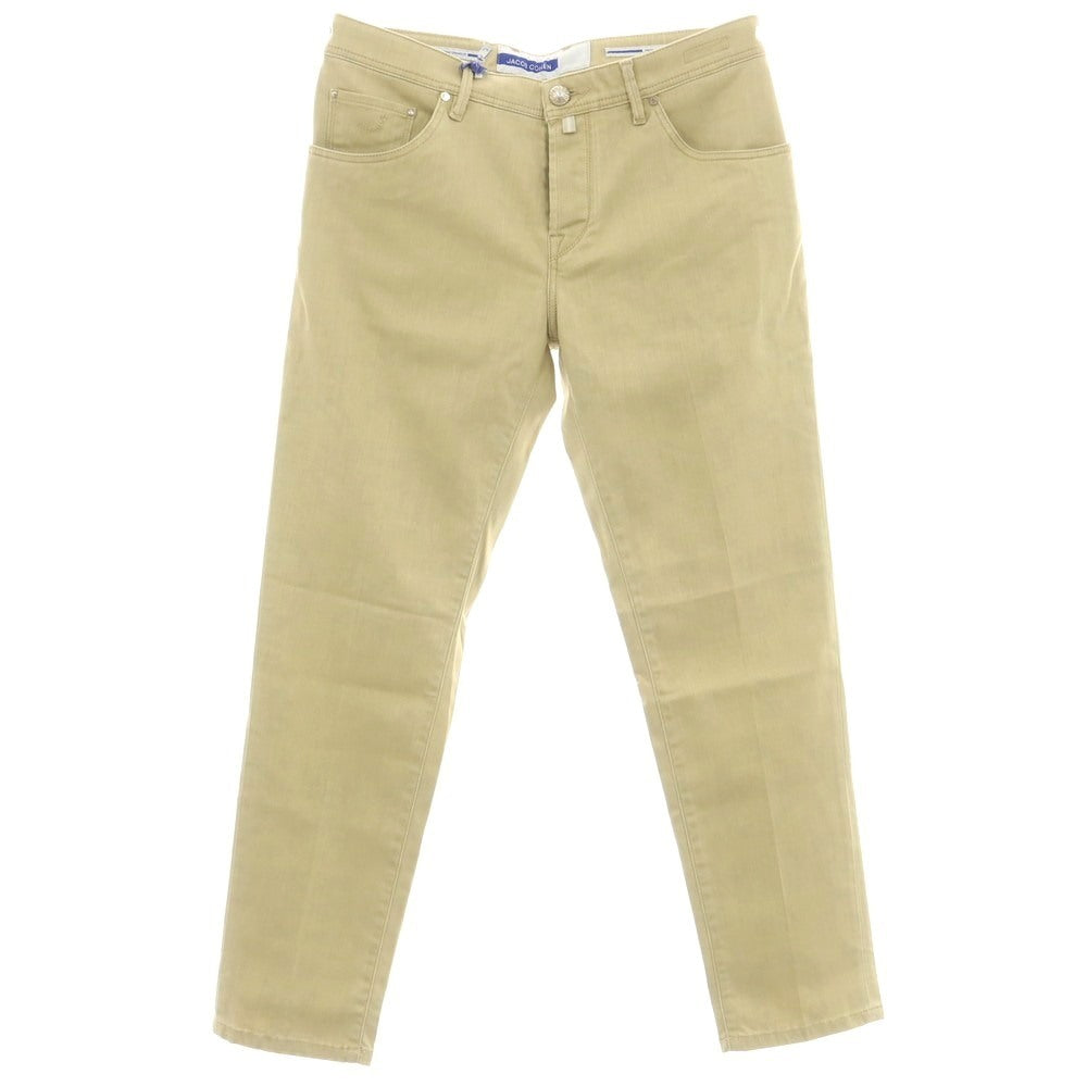 【新品】ヤコブコーエン JACOB COHEN SCOTT ストレッチ コットン 5ポケットパンツ ベージュ【 34 】【 状態ランクN 】【 メンズ 】