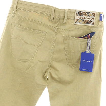【新品】ヤコブコーエン JACOB COHEN SCOTT ストレッチ コットン 5ポケットパンツ ベージュ【 34 】【 状態ランクN 】【 メンズ 】