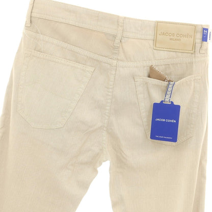 【新品】ヤコブコーエン JACOB COHEN SCOTT ストレッチ コットン 5ポケットパンツ ベージュ【 34 】【 状態ランクN 】【 メンズ 】