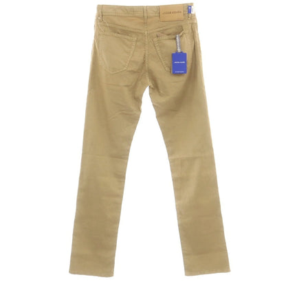 【新品】ヤコブコーエン JACOB COHEN EDUARD ストレッチ コットンリネン 5ポケットパンツ ベージュ系【 34 】【 状態ランクN 】【 メンズ 】