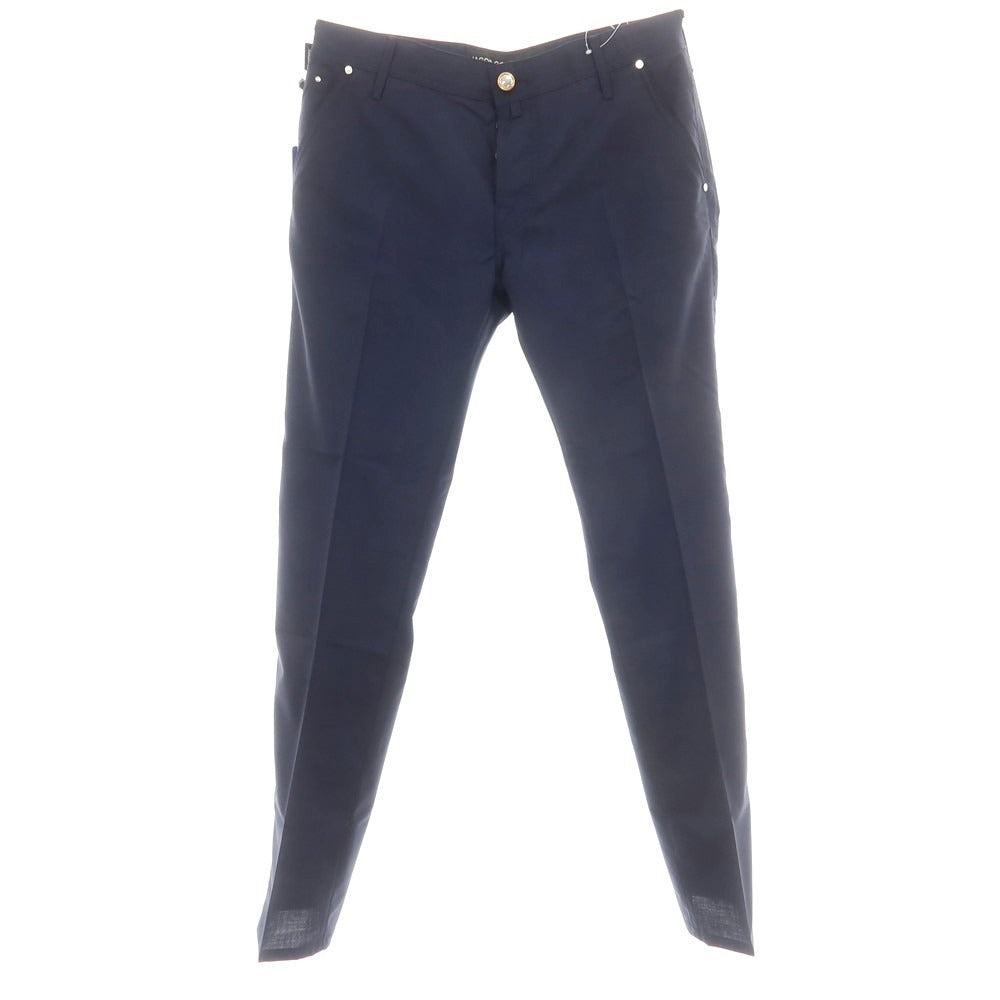 【新品】ヤコブコーエン JACOB COHEN LENNY ウール ハウンドトゥース 5ポケットパンツ ネイビー【 34 】【 状態ランクN 】【 メンズ 】