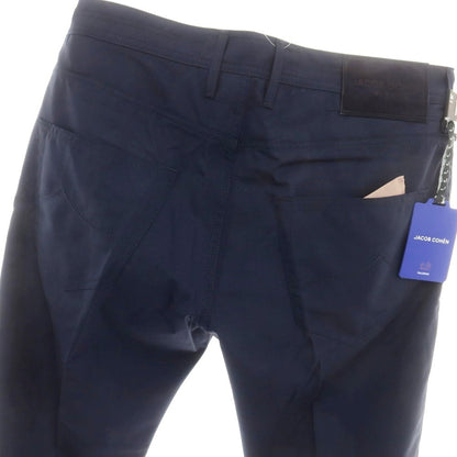 【新品】ヤコブコーエン JACOB COHEN LENNY ウール ハウンドトゥース 5ポケットパンツ ネイビー【 34 】【 状態ランクN 】【 メンズ 】