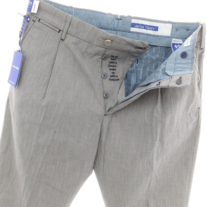 【新品】ヤコブコーエン JACOB COHEN HENRY ストレッチ コットンリヨセル ハウンドトゥース カジュアルスラックスパンツ ネイビーxホワイト【 34 】【 状態ランクN 】【 メンズ 】