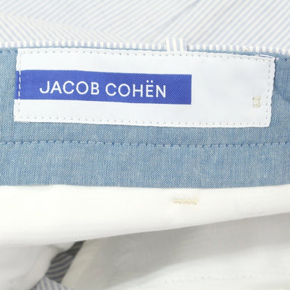 【新品アウトレット】ヤコブコーエン JACOB COHEN HENRY ストレッチ コットン ストライプ カジュアルスラックスパンツ ブルーxホワイト【 34 】【 状態ランクN- 】【 メンズ 】
