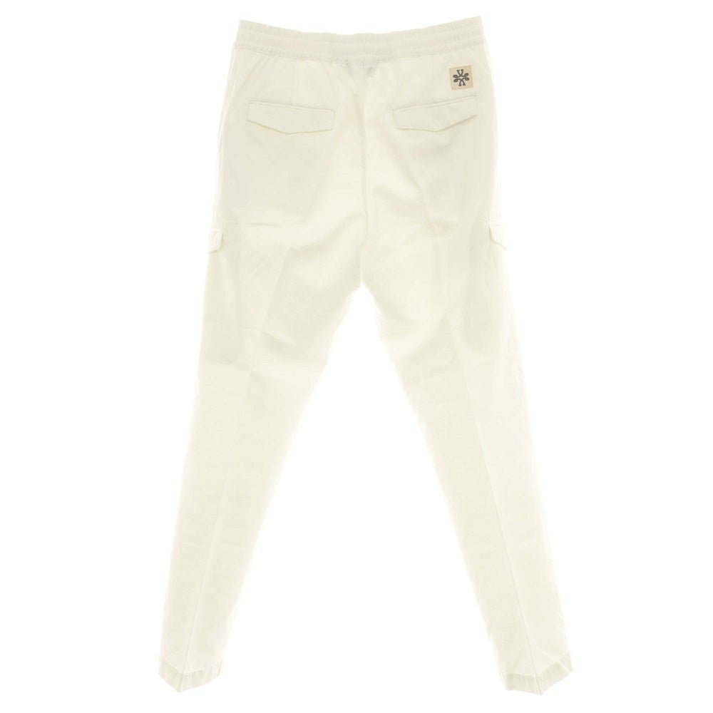 【新品アウトレット】ヤコブコーエン JACOB COHEN STEVE ストレッチ コットンリネンリヨセル イージーカーゴパンツ イージーパンツ ホワイト【サイズ34】【 状態ランクN- 】【 メンズ 】[EPD]