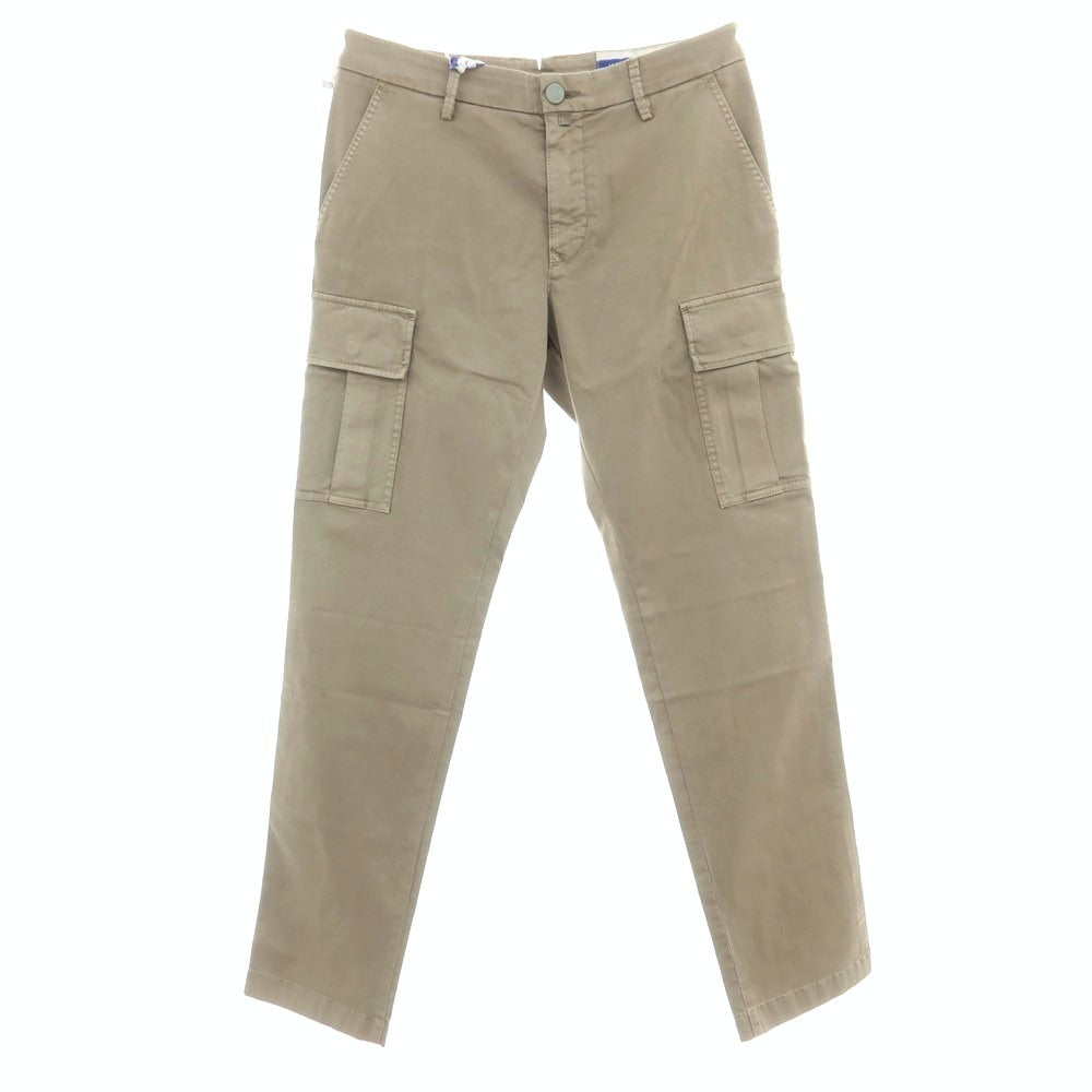 【新品】ヤコブコーエン JACOB COHEN RYAN ストレッチ コットン カーゴパンツ グレージュ系【 34 】【 状態ランクN 】【 メンズ 】