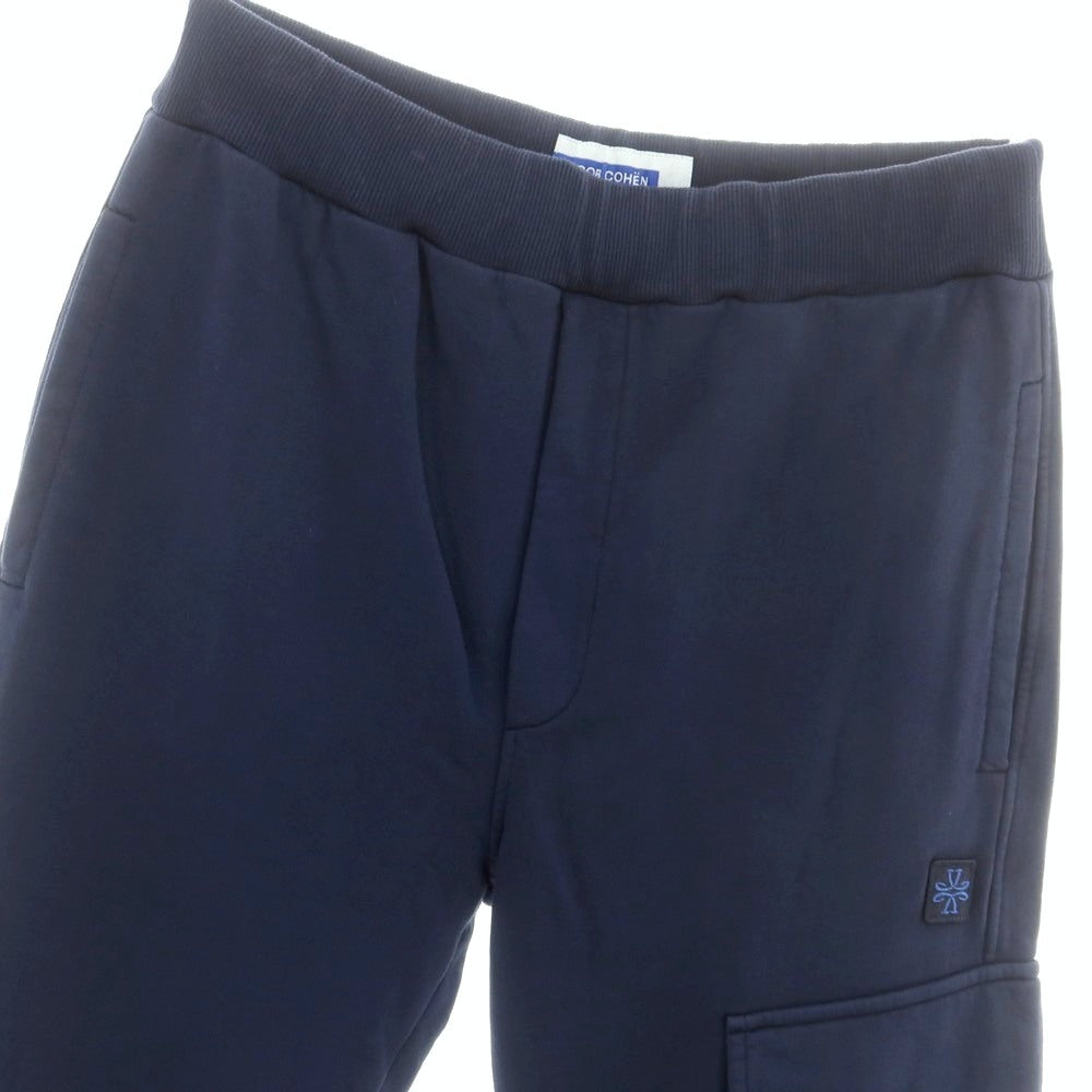 【新品】ヤコブコーエン JACOB COHEN コットン スウェットパンツ ネイビー【 L 】【 状態ランクN 】【 メンズ 】