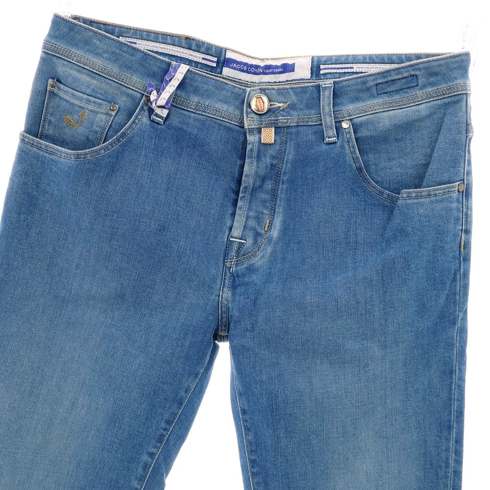 【新品】ヤコブコーエン JACOB COHEN SCOTT ストレッチ コットン ジーンズ デニムパンツ ブルー【 34 】【 状態ランクN 】【 メンズ 】
