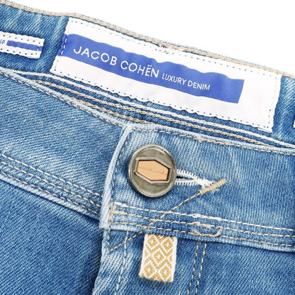【新品】ヤコブコーエン JACOB COHEN SCOTT ストレッチ コットン ジーンズ デニムパンツ ブルー【 34 】【 状態ランクN 】【 メンズ 】