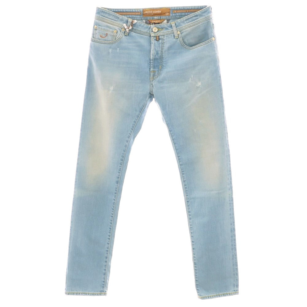 【新品アウトレット】ヤコブコーエン JACOB COHEN BARD LTD ストレッチ コットンポリエステル ジーンズ デニムパンツ ライトブルー【 34 】【 状態ランクN- 】【 メンズ 】