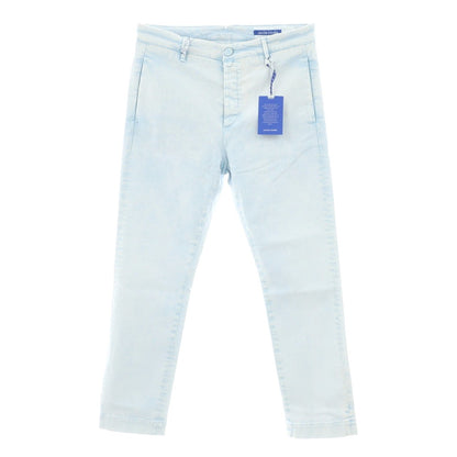 【新品アウトレット】ヤコブコーエン JACOB COHEN ADAM ストレッチ コットンポリエステル ジーンズ デニムパンツ ホワイトxライトブルー【 34 】【 状態ランクN- 】【 メンズ 】